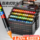 Touchcolor240色直液式軟頭丙烯馬克筆套裝顏料繪畫(huà)美術(shù)生記號(hào)筆diy涂鴉筆畫(huà)筆文具六一兒童節(jié)禮物送男女孩 小黑盒直液式軟頭/120色【墨水加量】