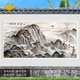 定制泰山日出迎門(mén)墻背景別墅庭院山水畫(huà)瓷磚照壁畫(huà)背景墻 高溫幻彩釉面0.1平方