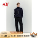 H&M男裝針織衫夏季舒適時(shí)尚氣質(zhì)柔軟圓高領(lǐng)套衫1172262 深藍(lán)色 175/108