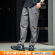阿迪達(dá)斯（adidas）褲子男褲 25夏季新款運動褲跑步健身衛(wèi)褲梭織透氣快干休閑長褲 單層直筒/炭灰/冰感透氣 M 碼【170-175cm/130-140斤】