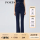 PORTS寶姿春夏新品女裝小腳口長(cháng)褲LM8P064NWB011 丈青 S (4)