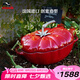 琺寶（staub）法國(guó)進(jìn)口琺瑯平底無(wú)涂層鑄鐵雙耳燉鍋25cm番茄鍋櫻桃紅 40511-774