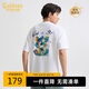 卡賓精致繡花T恤25夏季生動有趣色彩豐富 米白色12  XL /180/52 