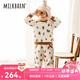 Milkbarn春秋兒童套裝寶寶加厚衣服男女童秋冬家居服童裝 奶油松果 80 cm(12-18月-參考身高73-80cm)
