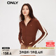 ONLY秋冬通勤風(fēng)時(shí)尚連帽拼接短款開(kāi)衫衛(wèi)衣女|12339R007 E11 焦棕色-追單第二批 M 165/84A
