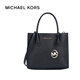 邁克.科爾斯（MICHAEL KORS）女神節(jié)禮物mk女包 Mercer中號(hào)風(fēng)琴包手提單肩包 黑色35S1GM9M2L