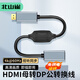 北山雀 HDMI轉(zhuǎn)DP接轉(zhuǎn)換器 HDMI接顯卡轉(zhuǎn)DP公接顯示器4K@60hz視頻轉(zhuǎn)換頭線 HDMI母轉(zhuǎn)DP公 BSQ-410