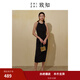 致知ZHIZH【白瓷裙】白色連衣裙女新款夏季掛脖氣質法式收腰長裙 黛黑色（裙） M