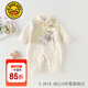 G.DUCKKIDS小黃鴨童裝嬰兒衣服春秋季新款新生兒連體衣新中式漢服寶寶外出服 ck秋龍騰漢服 66尺碼3-6個(gè)月建議寶寶10-13斤）
