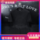 酷奇歐洲站2025夏季新款男士青年個(gè)性燙鉆圓領(lǐng)潮流修身時(shí)尚短袖T恤衫 黑色 M