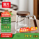 富光泡茶杯茶水分離高硼硅玻璃杯辦公室喝茶水杯子花茶杯公道杯500ml