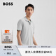 BOSS【100%棉 珠地布】男士夏高爾夫運動短袖Polo衫 052-灰色 M