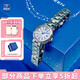 卡西歐（CASIO）女表sheen系列守護(hù)星石英表藍(lán)寶石鏡面鋼帶日韓表女士送女友禮物 SHE-4528D-7AUPRS 守護(hù)星禮盒版