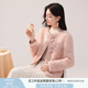 香影【咩咩絨】牛角扣羊羔毛風短外套女2024秋冬新款毛絨仿生皮草 粉紅 L