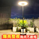 自由品牌太陽能庭院燈路燈戶外景觀露臺移動式別墅花園落地露營照明路燈 42大號2米適用10-15㎡移動 太陽能+usb充電