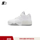 STARTER鹿晗同款音浪1中高幫小白鞋男女同款情侶板鞋百搭增高 白色 41 