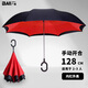 Momikawa自動(dòng)反向傘長(cháng)柄雨傘加大加厚加固晴雨兩用大號車(chē)載汽車(chē)專(zhuān)用汽車(chē)傘 紅色8骨手動(dòng)開(kāi)收-128cm-適合3人