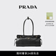 PRADA/普拉達【禮物】女士Prada Bonnie中號牛皮革手提單肩包 黑色