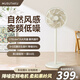 MUSUTAKU摩舒卡果嶺電風(fēng)扇家用空氣循環(huán)風(fēng)扇遙控14葉落地扇立式輕音一級節(jié)能大風(fēng)量電扇臥室臺立兩用電風(fēng)扇 【25年新款丨果嶺風(fēng)典雅白】MSK-C1
