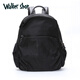 Walker Shop【七夕禮物】雙肩包書包輕奢時尚尼龍牛津布背包休閑輕便旅行包 黑色 寬28*高35*厚14CM
