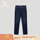 哈吉斯（HAZZYS）男裝 春秋款丹寧風(fēng)男褲復(fù)古經(jīng)典百搭牛仔褲男ATDZP0BCF03 深藏青色DN 33 （175/80A）