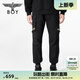 BOY LONDON潮牌工裝褲中性風(fēng)夏季金色LOGO印花束腳休閑褲N34904 黑色 S