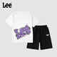 LEE KIDS男童套裝2025夏款中大童夏季戶外運(yùn)動(dòng)短袖t恤男孩休閑時(shí)尚短褲夏