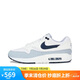 耐克（NIKE）男子休閑鞋NIKE AIR MAX 1運動鞋F(xiàn)D9082-002 白色 42