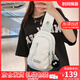 viney新款胸包包女包品牌斜挎包洋氣帆布包生日禮物送女友老婆 【米白】女生高級(jí)感輕奢小包腰包 時(shí)尚高端百搭休閑小眾單肩包