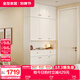 全友家居法式輕奢鞋柜門(mén)口入戶(hù)家具組合玄關(guān)柜家用靠墻收納儲(chǔ)物置物柜 1.2*2.5m|三門(mén)鞋柜+三門(mén)頂柜
