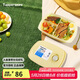 特百惠（Tupperware）思麗康飯盒1L學(xué)生上班族帶飯便攜午餐分格可微波爐 奶黃色