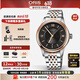 豪利時(shí)（ORIS）【畢業(yè)禮物】瑞士手表 經(jīng)典系列機(jī)械皮鋼帶防水運(yùn)動(dòng)男表送男友 73377194373M