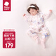 babycare山茶花連體衣秋裝新生兒嬰兒衣服秋冬嬰幼兒爬服加厚冬裝 哈沃伊淺云粉 【僅爬服】 90cm