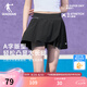 喬丹網(wǎng)球裙運(yùn)動(dòng)裙半身裙女百褶裙夏季透氣速干高腰彈力短裙 黑色 L