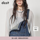 DZZIT地素背帶長褲春秋新款元?dú)馍倥此{(lán)牛仔褲 藍(lán)色 XS