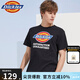 dickies情侶款短袖男 經(jīng)典logo印花短袖t恤休閑寬松純棉上衣DK007088 黑色 M