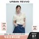UR2025夏季新款女裝時尚氛圍感肌理鏤空短袖針織衫UYY950044 象牙白 S