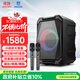飛利浦（PHILIPS）SD308廣場(chǎng)舞音響戶(hù)外舞臺大功率移動(dòng)便攜式拉桿音箱無(wú)線(xiàn)藍牙大音量K歌擴音配帶雙話(huà)筒麥克風(fēng)