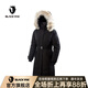 BLACK YAK 布來(lái)亞克 冬季新品女士戶外鵝絨服長(zhǎng)款保暖羽絨服WLW658 黑色 L 175