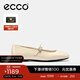 愛(ài)步（ECCO）芭蕾舞鞋女 25年新款百搭方頭淺口單鞋瑪麗珍女鞋 舞悅234343 石灰色23434301378 38