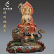 春錦秋鯉精描純銅地藏王佛像家用地藏王菩薩坐諦聽(tīng)地藏王銅像擺件禮物 地藏王佛像丨高度56厘米丨