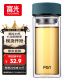 富光 男女士雙層玻璃杯 高硼硅泡茶杯 茶水分離水杯帶茶隔杯子500ml
