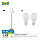 宜家（IKEA）ARSTID奧思迪復(fù)古經(jīng)典臺燈臥室燈裝飾床頭燈 黃銅/白色落地?zé)?E27燈泡806流明