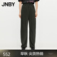JNBY/江南布衣秋冬新品香蕉褲女牛仔寬松休閑通勤5O7E13900 300/深藍(lán)綠 M