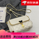 casa-kupsCK真皮斜挎包菱格鏈條包女夏2025新款女包斜挎包百搭ins小方包 米白色