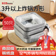 美進(jìn)家（MEIJINJIA）空氣炸鍋錫紙碗50只食品級(jí)鋁箔盤(pán)加厚空氣炸鍋專(zhuān)用紙墊方形錫紙盒