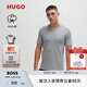 HUGO雨果【七夕節禮物】【打底T恤三件套】男士春夏棉質(zhì)徽標短袖T恤 307-深綠色 L