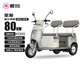 愛瑪電動三輪車星瀚60V20Ah大動力長續(xù)航80km家用可帶棚小型雙座舒適 納維亞綠