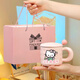 hello kitty杯子陶瓷杯可愛少女心生日禮物loopykTi馬克杯送女生 公主請喝水 400ml 1只 禮盒裝杯蓋勺
