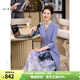 MORELINE沐蘭都市優(yōu)雅氣質(zhì)西裝連衣裙2025年春新款商務(wù)休閑簡(jiǎn)約御姐中長(zhǎng)裙 蒼藍(lán) XL